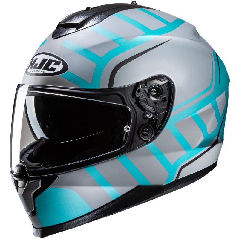 HJC C70N - Holt White / Blue