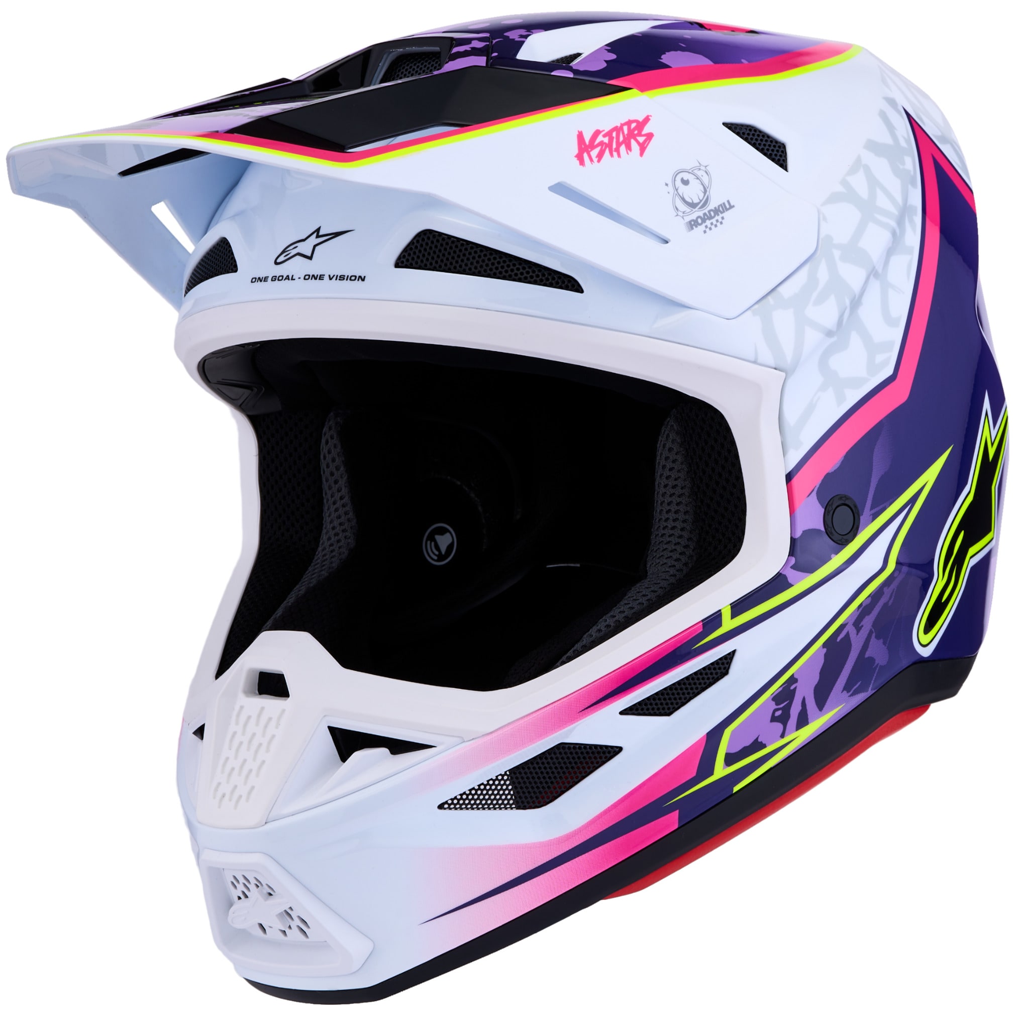 Alpinestars S-M7 Blaster - Gloss Purple / Pink / White