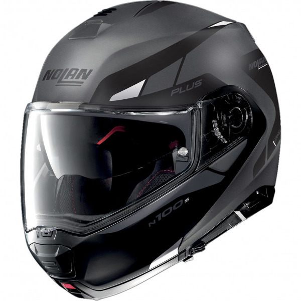Nolan N100-5 Plus N-Com - Milestone Flat Lava Grey